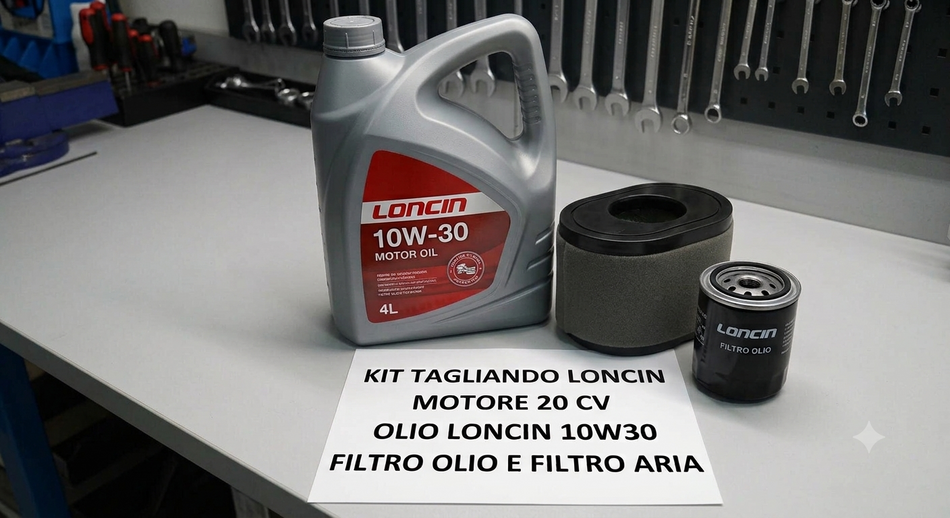 KIT tagliando motore loncin 20 cv BENZINA